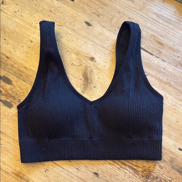 Aerie Black and Gray Ribbed Bralette Set - Picture 4 of 7